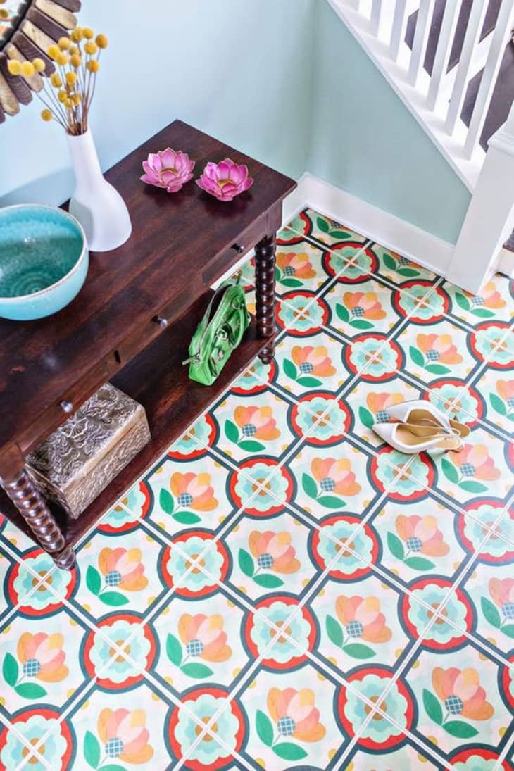 Patterned linoleum clearance