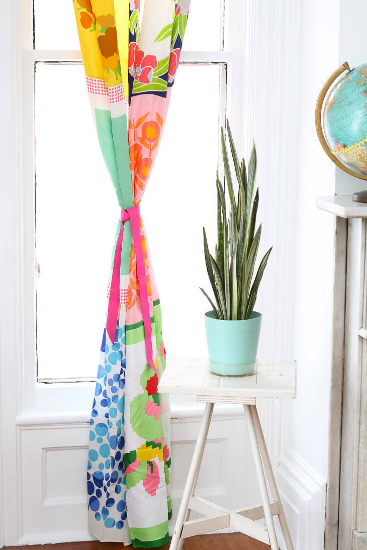 How To Make Curtains from Vintage Scarves Apartment Therapy