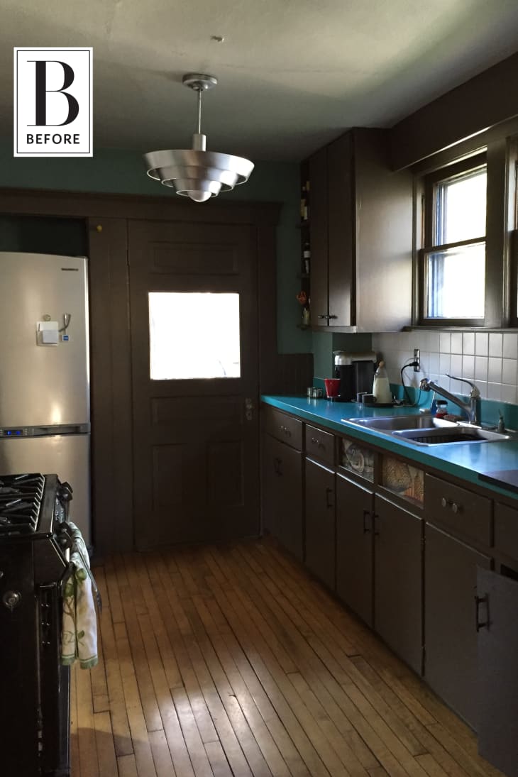 Before and After: A Dark Kitchen Is Brightened | Apartment Therapy