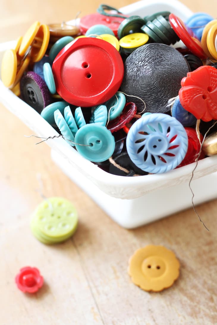 Large Buttons Brown/tan Plastic Sewing Buttons 1 1/8 Sewing Button 4 Hole  Sewing Button 