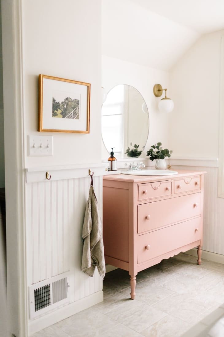 Bathroom Sink Consoles Made from Vintage Dressers: Photos & Ideas