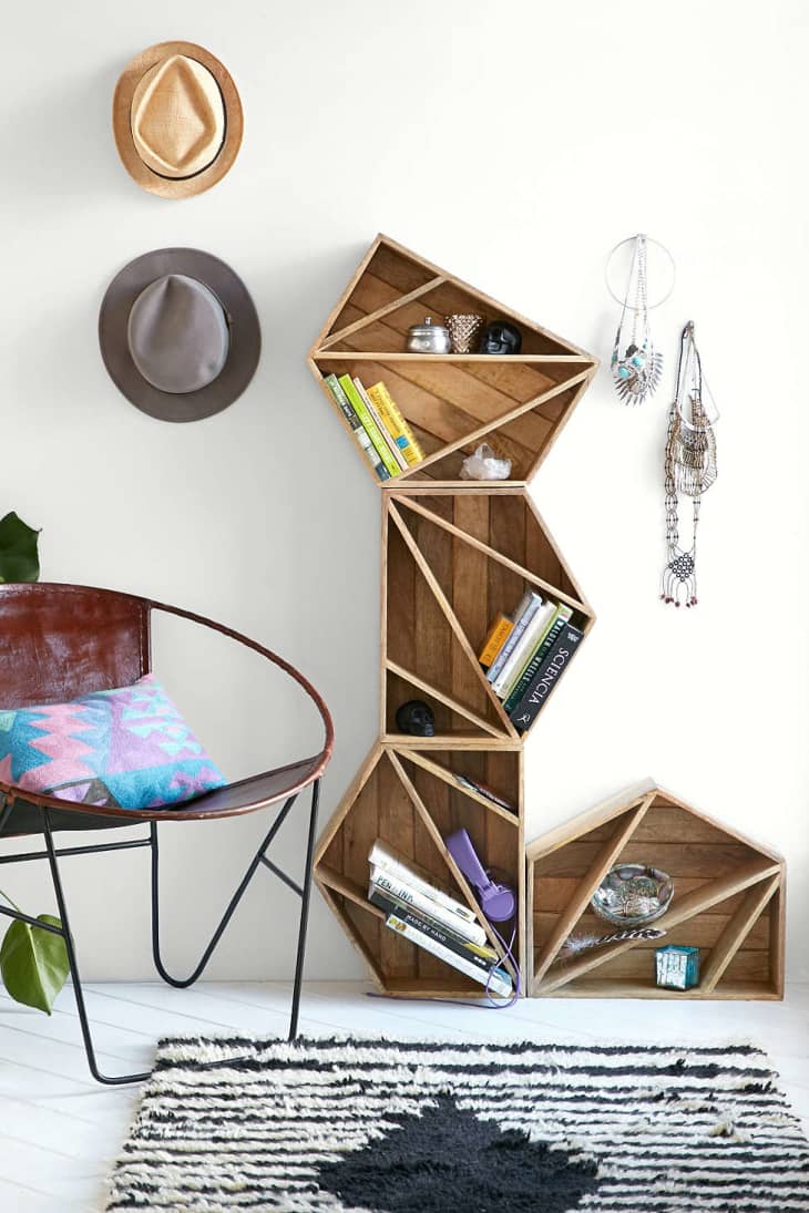 Geometric on sale display shelf