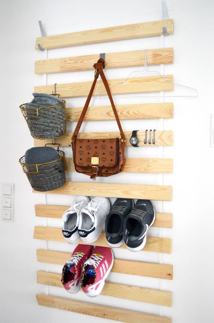Ikea bed slat wall best sale hanging