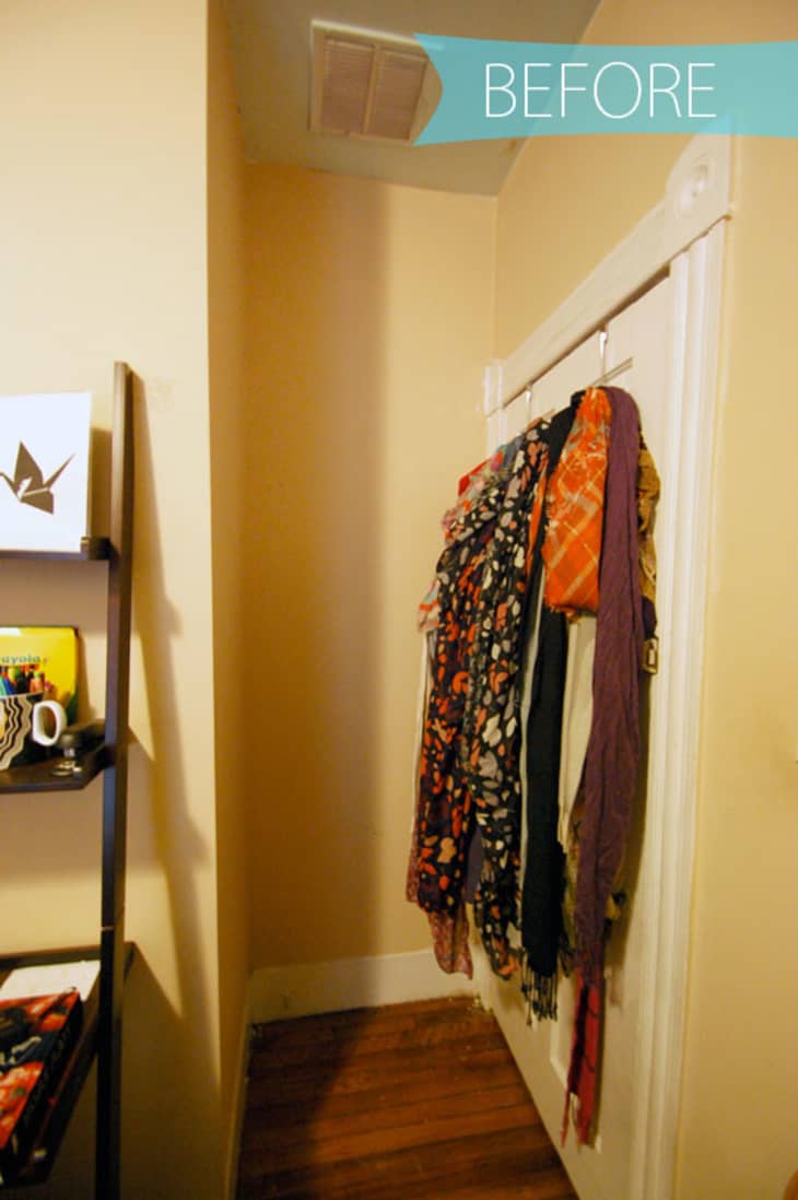 Scarf storage in closet outlet