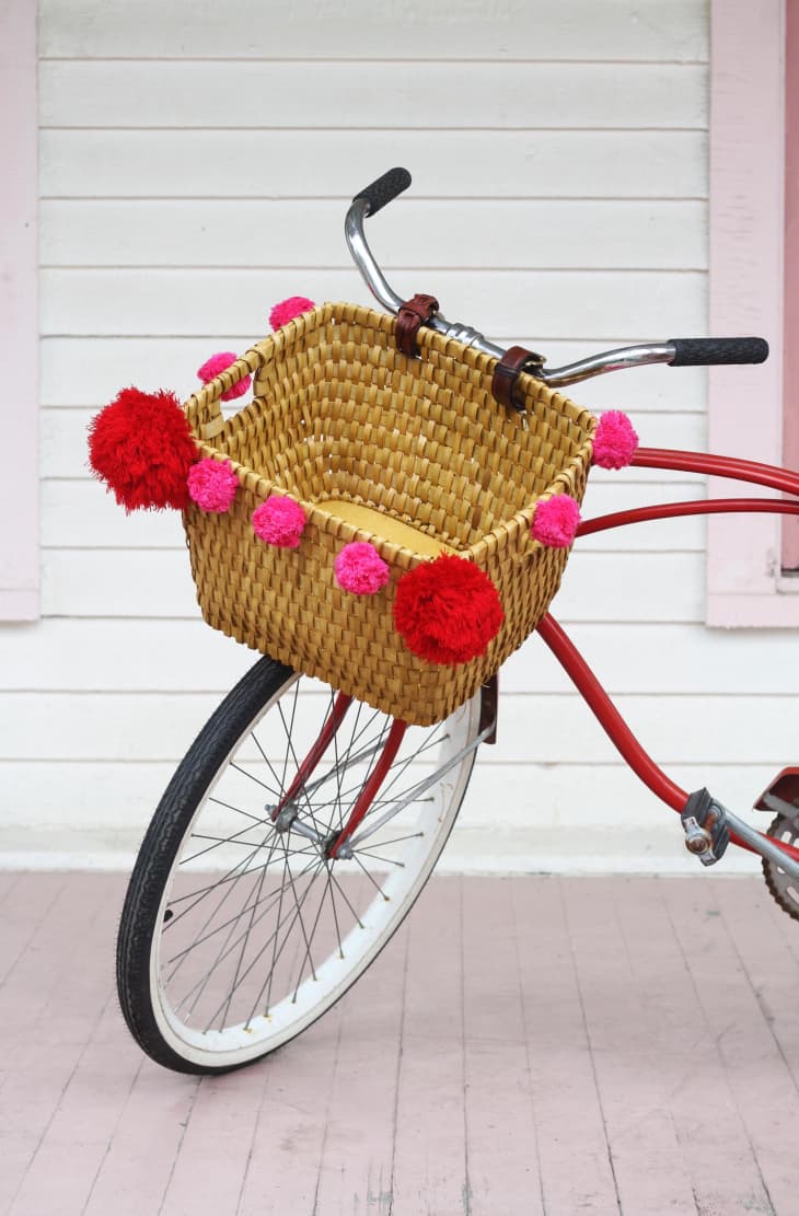 Cute bikes with store baskets
