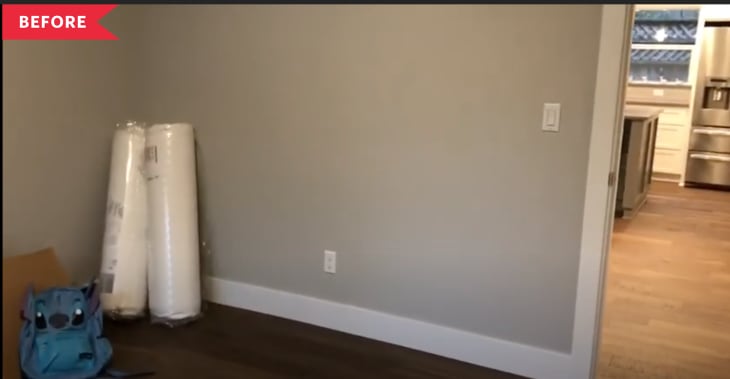 Before: office with gray walls