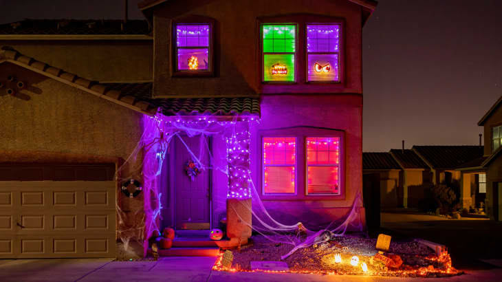 Outdoor halloween on sale lights