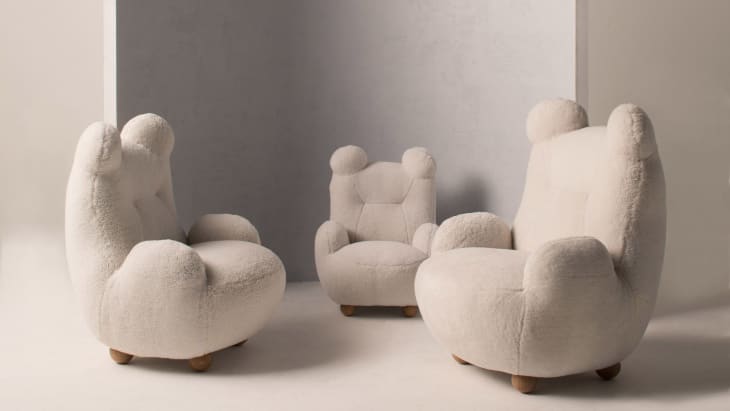 Goldilocks Sheepskin Bear Armchairs Apartment Therapy