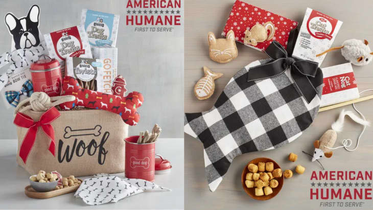 New dog gift sales basket