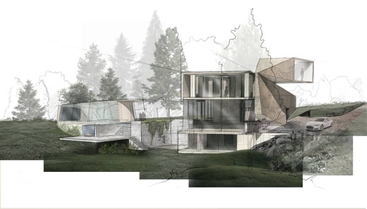 Obsidian BADG concept house architecture graphic