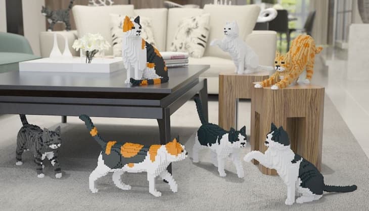 You Can Build Your Own Life-Size Cat Using These Blocks