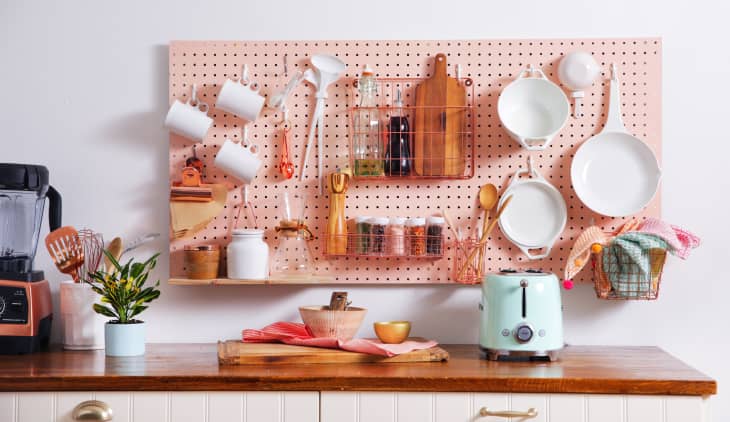Kitchen pegboard shop