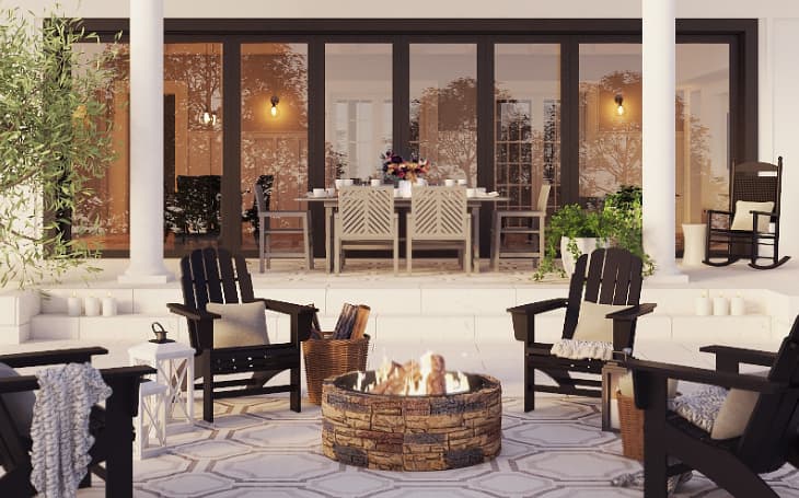 Outdoor patio from Bedbath&Beyond and Decorist