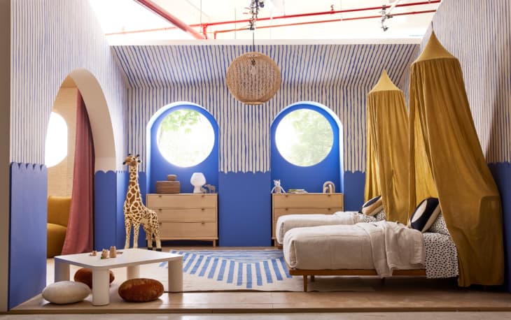 blue modern children's bedroom