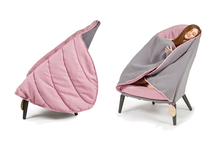Chair shop with blanket