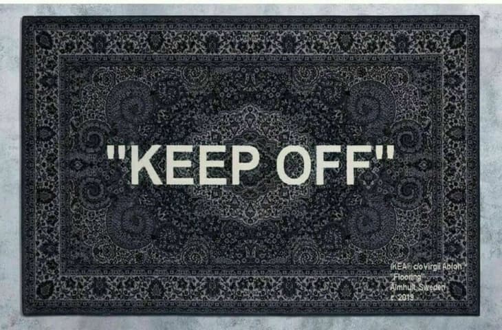 Tell People How You Really Feel With This “Keep Off” Rug