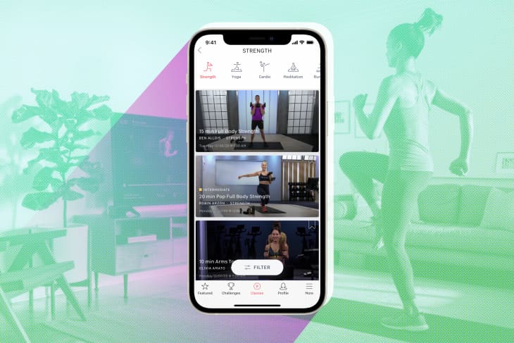 peloton workout app in iphone