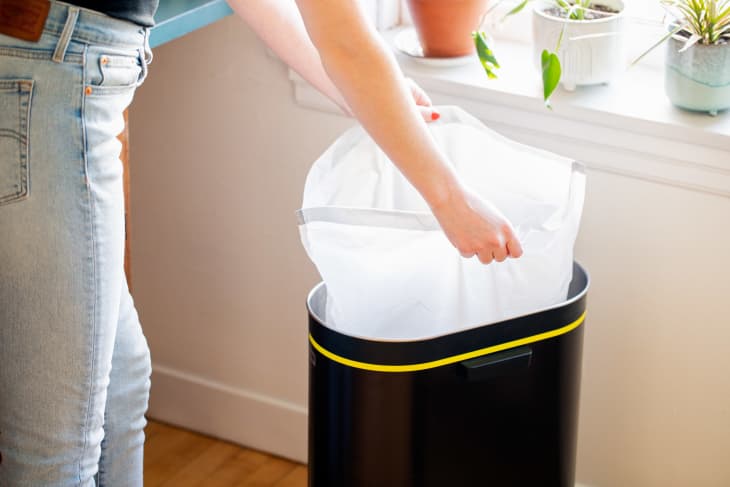 Outdoor Garbage Can Storage  i should be mopping the floor