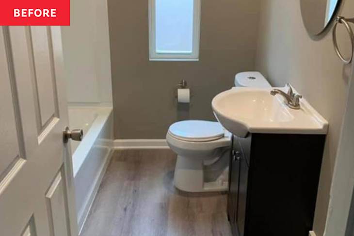Bathroom before renovation.