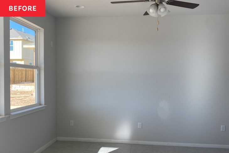 Before: Empty white living room