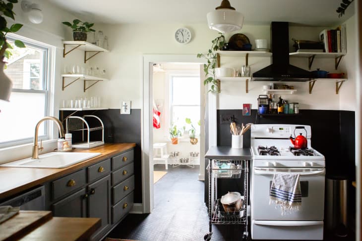 Vintage Soap Dish and Brush at Kitchen Sink - Transitional - Kitchen