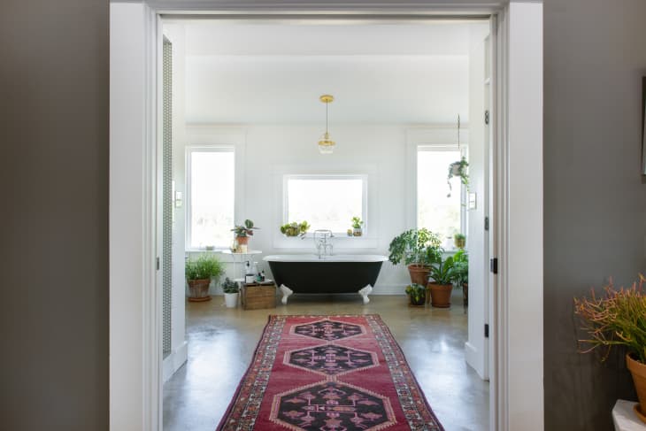 Industrial Bathroom Inspiration: Black, White + Brass - Kelly in