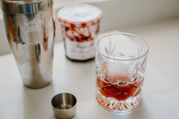 Jam Cocktails made in a Mason Jar