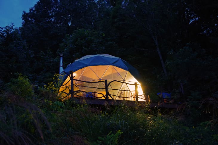 Photos: What It's Like to Go Glamping in a Geodesic Dome on Airbnb