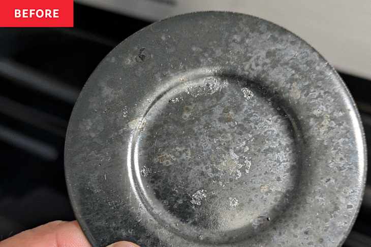 stove ring before cleaning