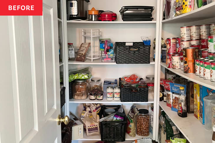 Pantry before organization.