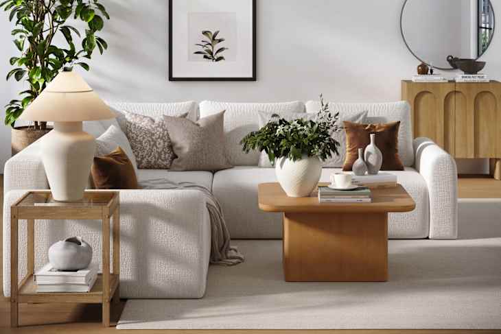 Living room with Nathan James furniture