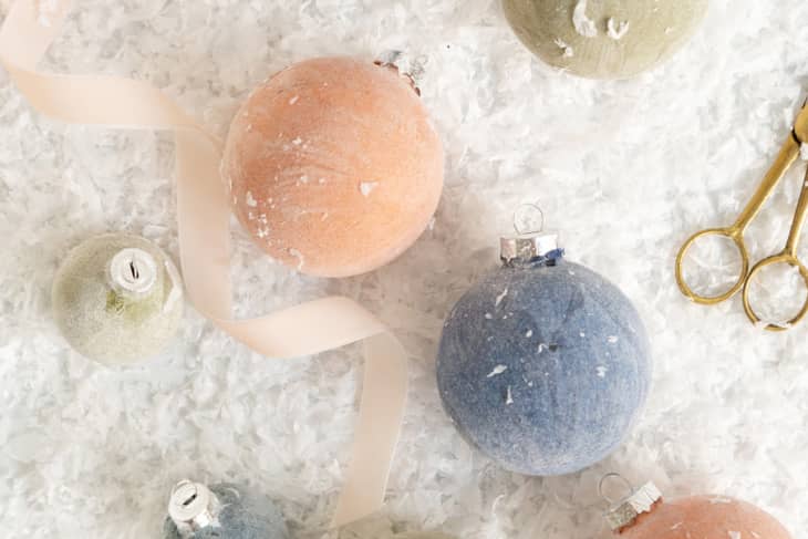 DIY Faux Velvet Ornament