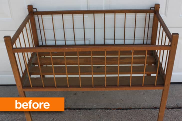 Before After Obsolete Crib Makes a Fantastically Functional Set