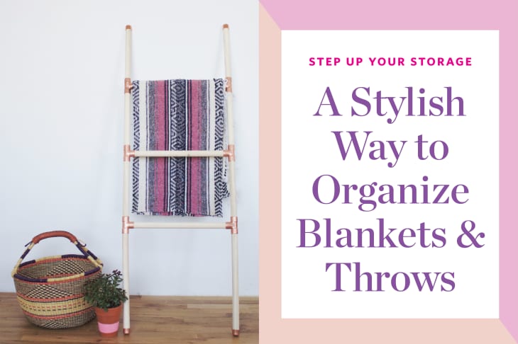 Decorative Ladders The Best Way to Store Blankets Throws Apartment Therapy