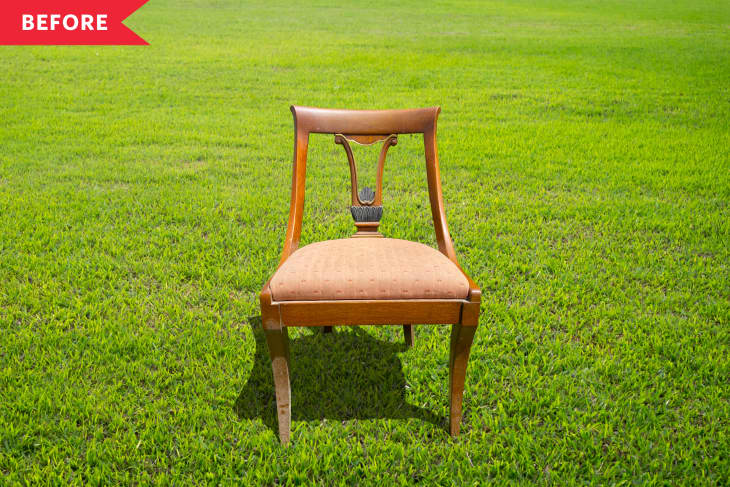 Vintage Chair Redo with Upholstery Hack Apartment Therapy