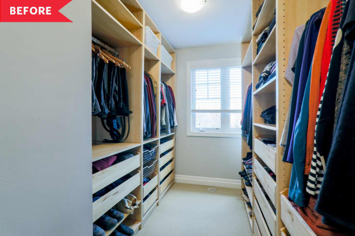 Walk-In Closet Becomes Home Office - Before and After Photos ...