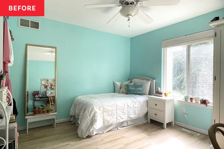 Teal hotsell pink bedroom