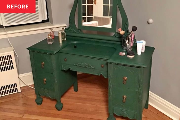 Dark green dressing deals table