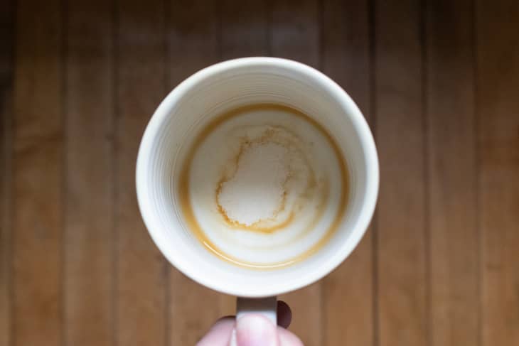 dirty bottom of a coffee mug