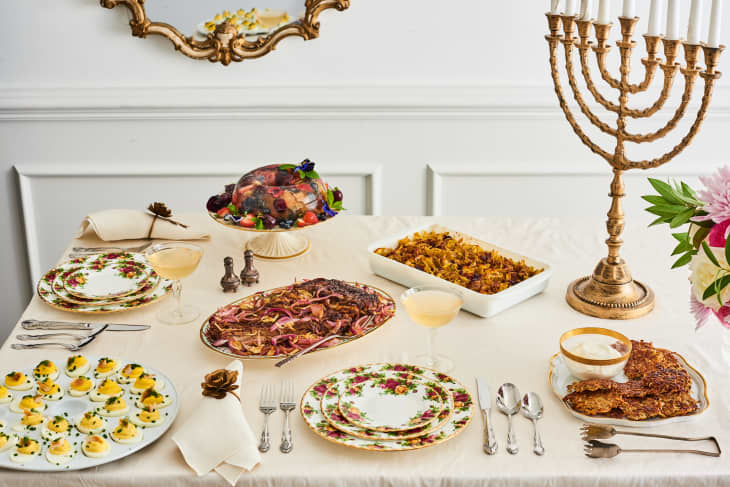 A delicious Hanukkah dinner