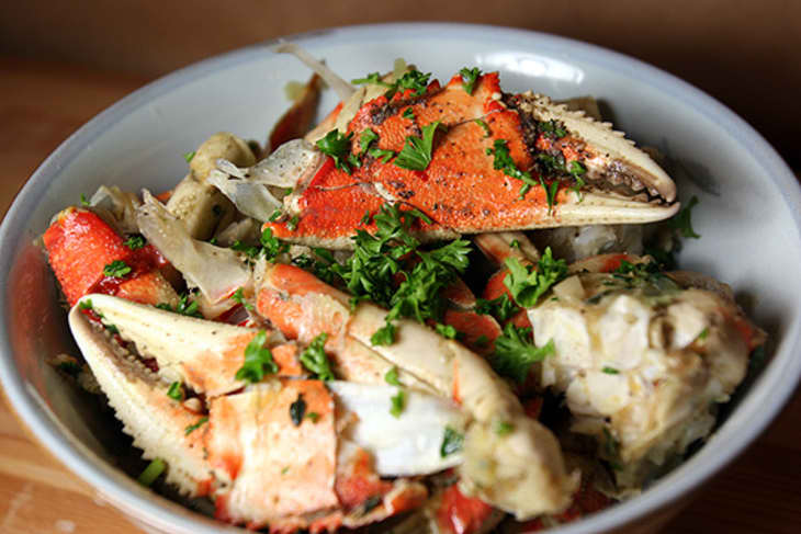 Garlic roasted crab cheap