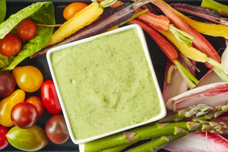 Green Goddess Dressing Recipe Classic Version With Yogurt The Kitchn