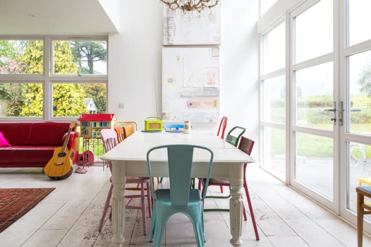 Mismatched Dining Funky Coloured Dining Chairs Hugo Vibrance Multi