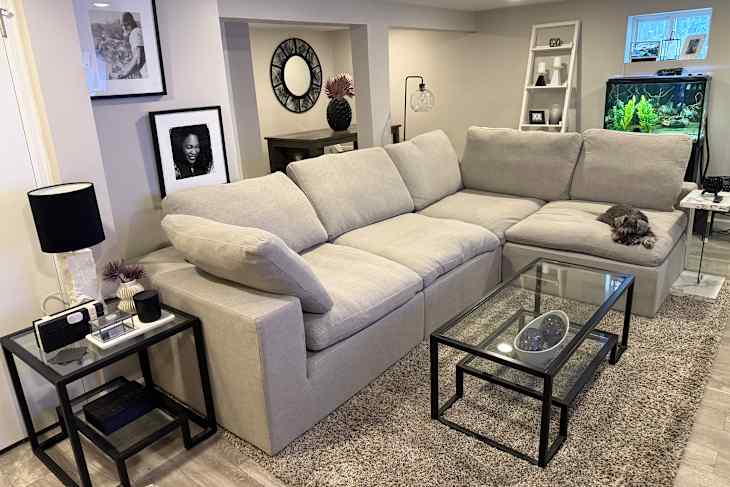 Soka Home sectional in living room