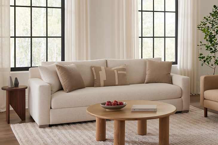 Catalina bench in living room.