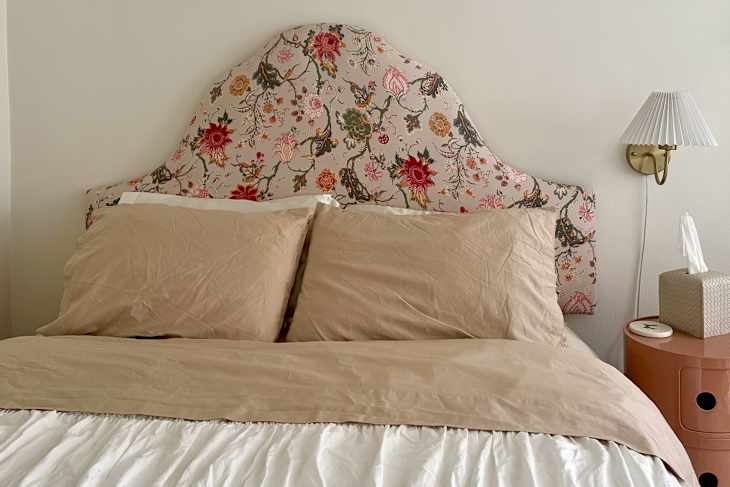 Brooklinen Luxe Sateen Sheets on someone's bed
