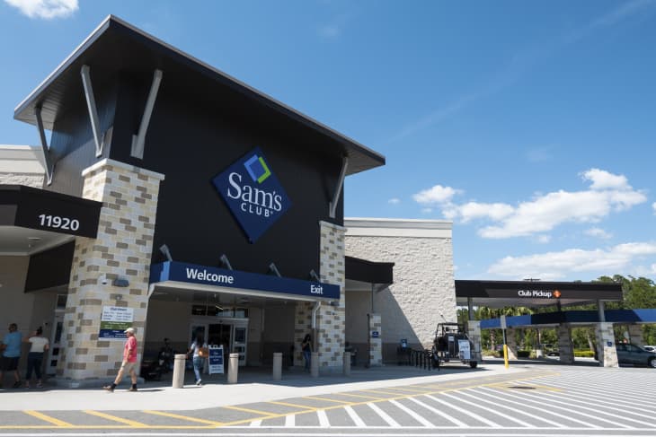 Orlando, FL/USA - 04/24/19: Sam's Club  is an American chain of membership-only retail warehouse clubs owned and operated by Walmart Inc., founded in 1983 and named after Walmart founder Sam Walton.