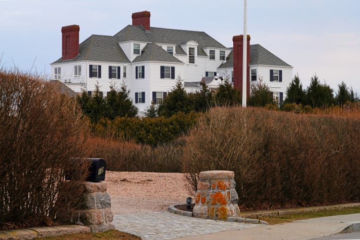 WATCH HILL, RI -5 MAR 2022- View of Holiday House, a landmark historic beach mansion built for the Harkness family and now owned by singer Taylor Swift in Watch Hill, Westerly, Rhode Island.