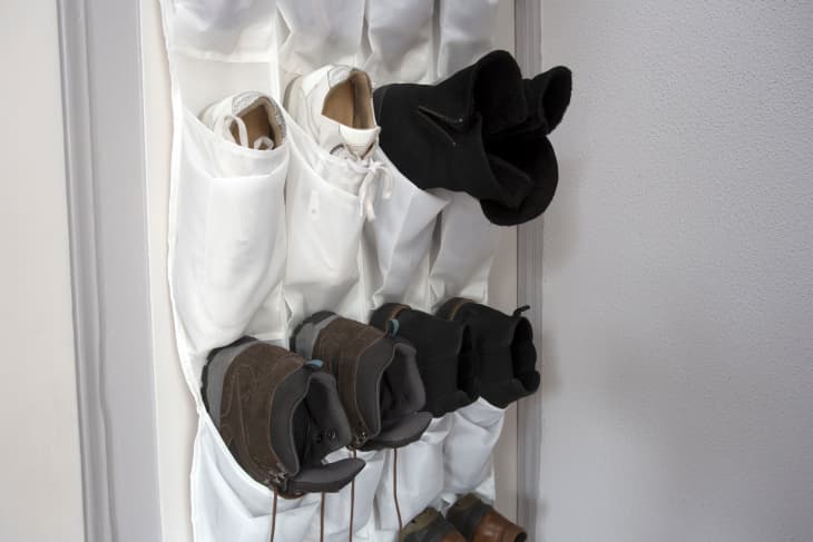 Closet door shoe organizer on sale