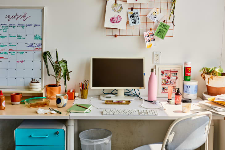 Standing Desk for Working from Home in a Small Space - The Inspired Room